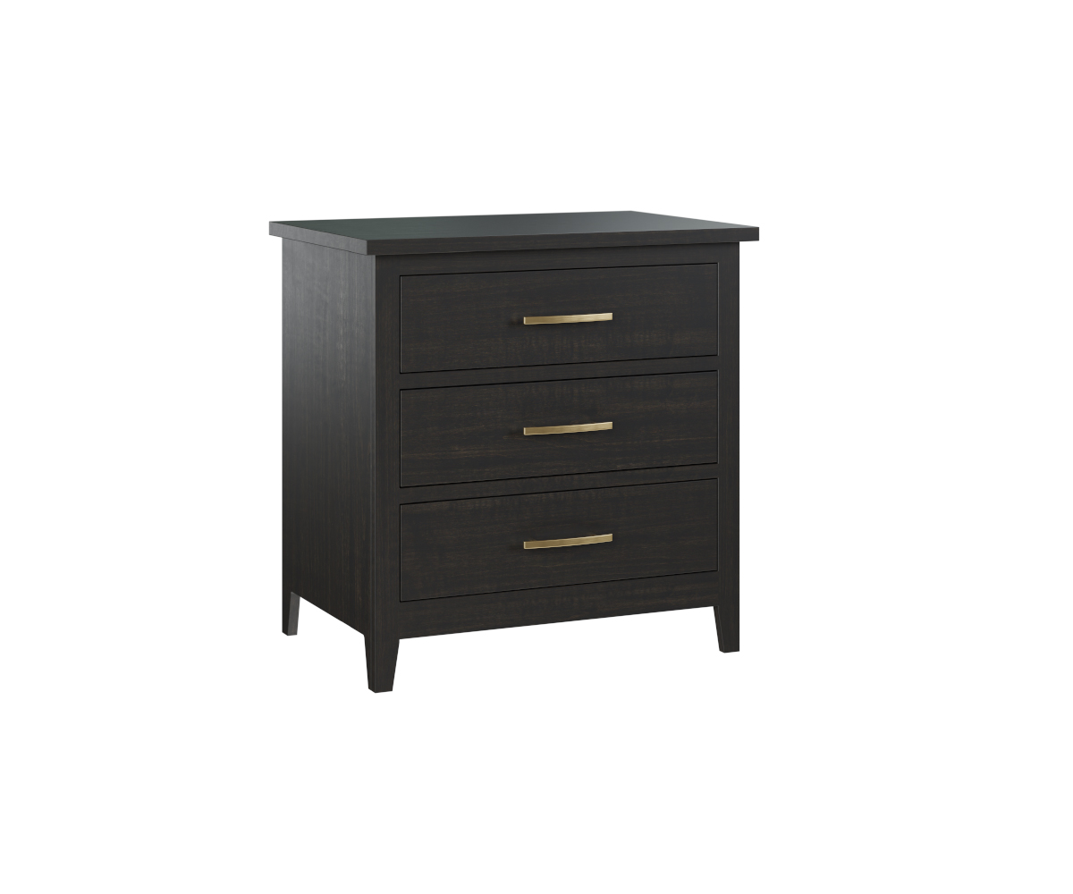 Lakeside 3 Drawer Nightstand - 30"W