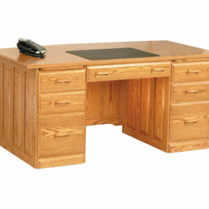 Traditional Executive Desk Curved Top