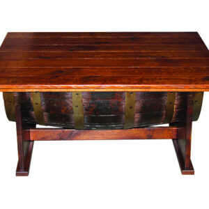 Half Barrel Coffee Table with Lift Top
