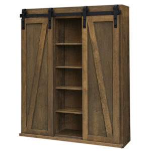 Sliding Barn Door Bookcase