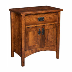 Arts & Crafts 1 Drawer Nightstand With Doors