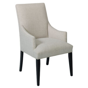 Alcott Straight Top Arm Chair with Upholstered Arms
