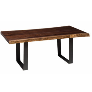 Live Edge Coffee Table with U Base