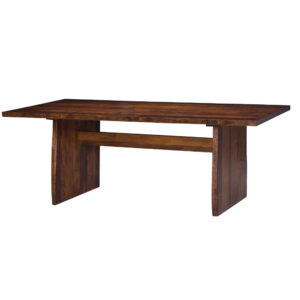 Live Edge Dining Table with Panel Base