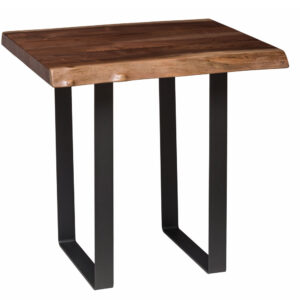 Live Edge End Table with U Base