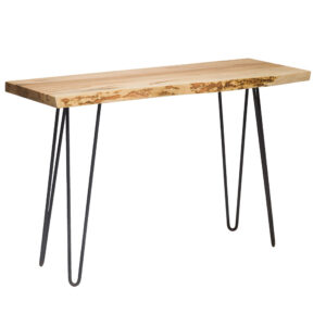 Live Edge Sofa Table with Hairpin Base