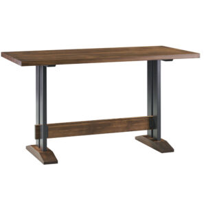 Straight Edge Counter Table with Brooklyn Base