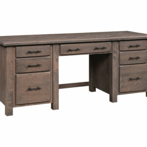 Barn Floor Double Pedestal Desk