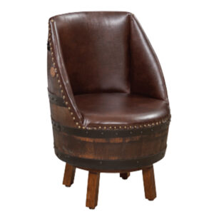 Upholstered Barrel Stool