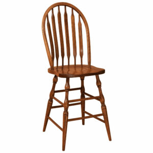 Bent Paddle Stationary Bar Stool