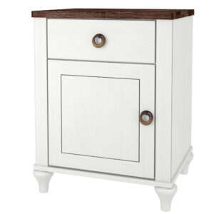 Alcan One-Drawer, One-Door Nightstand