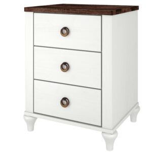 Alcan Three-Drawer Nightstand