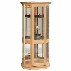 Angled Picture Frame With Sliding Door Curio