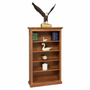 4 Shelf Raised Panel Bookcase