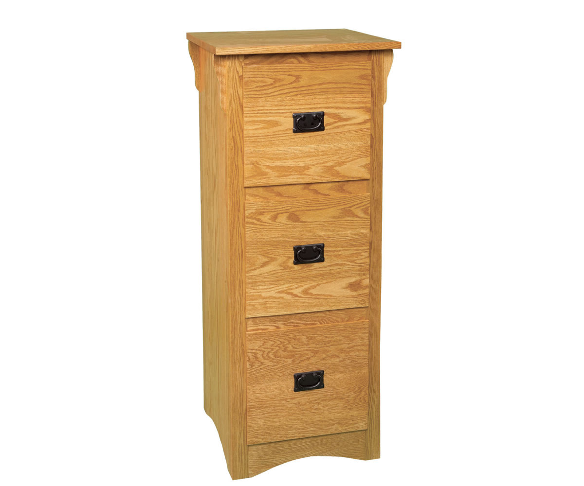 Three Drawer Mission Filing Cabinet