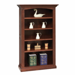 4 Shelf Premium Raised Panel Bookshelf