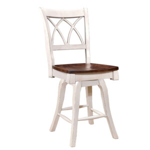 Double X Back 24" Swivel Barstool