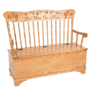 Pressback Storage Bench