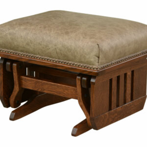 Mission Ottoman with Slat Sides