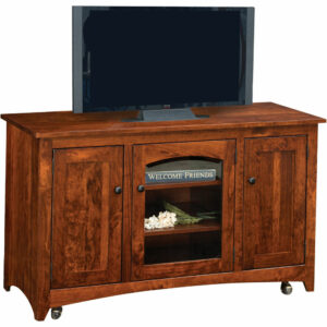 Modern Shaker TV Stand on Casters - 50"