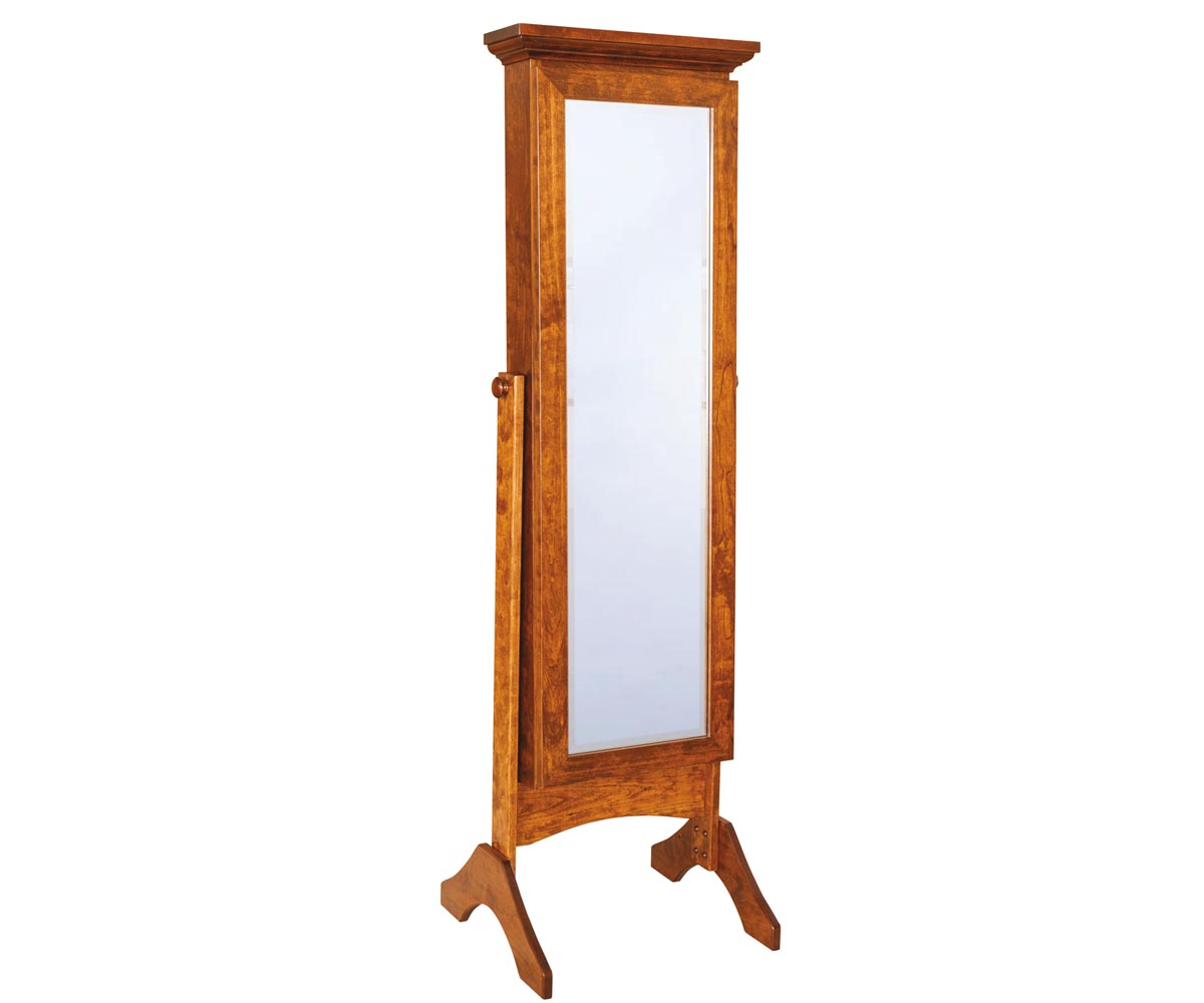 Cheval Mirror With Sliding Door