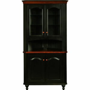 Olympia Corner Hutch Black