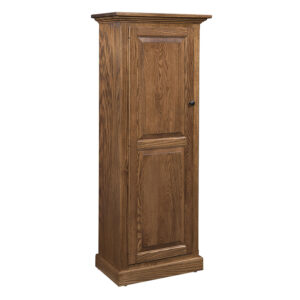Traditional Single Door Bookcase - 60"H