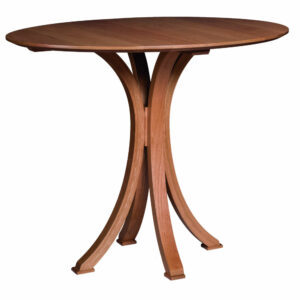 Rippleback Round Pedestal Solid Top Dining Table
