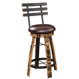 Barrel 24" Swivel Barstool