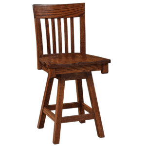 Metro Slat 24" Swivel Bar Stool