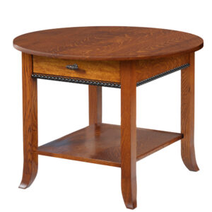 Cranberry Round End Table