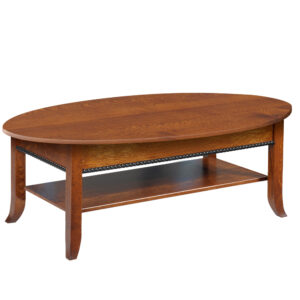 Cranberry Oval Coffee Table