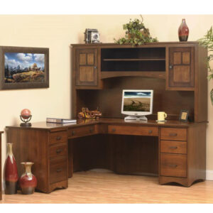 Prairie Mission L Desk With Hutch