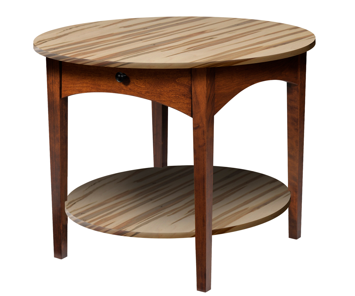 Modern Shaker Round End Table