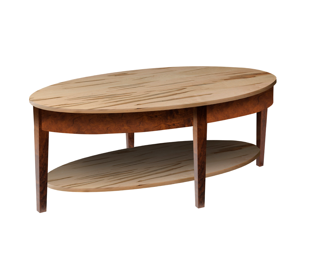 Modern Shaker Oval Coffee Table