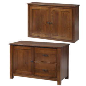Clark Mission Modular 48" Credenza With Hutch