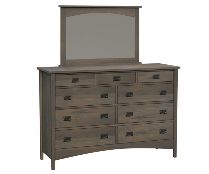 Arts & Crafts High 9 Drawer Dresser