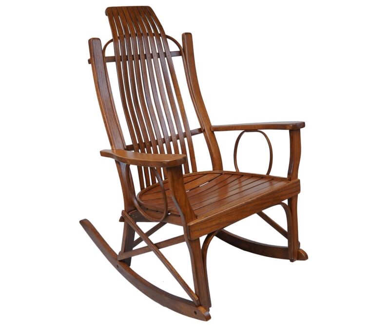 Large Bent Rocker with Flat Arms