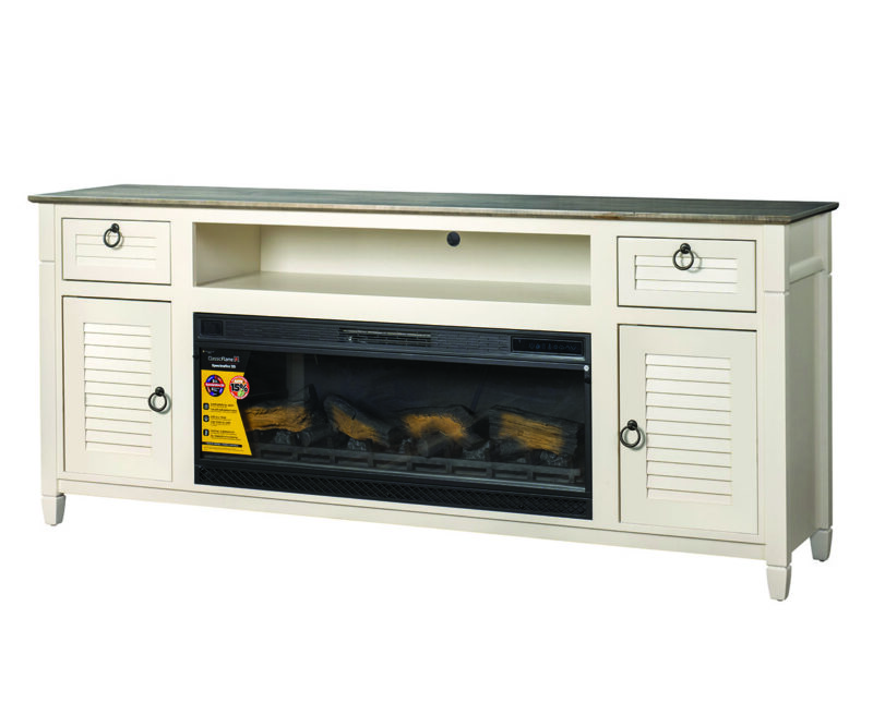 Aden Park TV Stand With Firebox