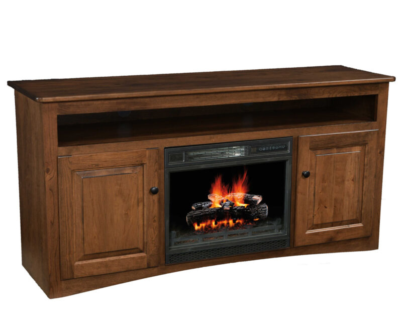 Economy TV Stand with Fireplace