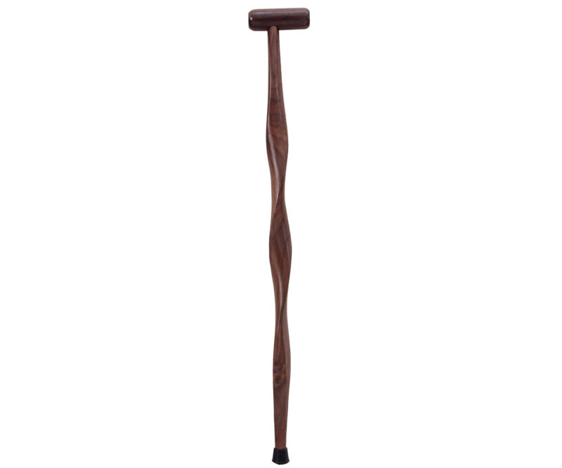 Twisted Walnut Cane with Handle