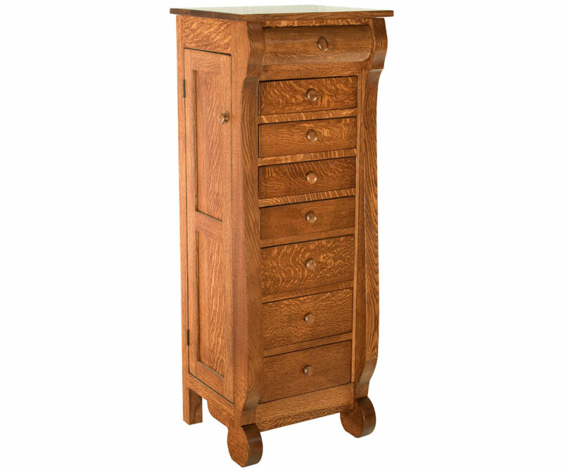 Classic Sleigh Jewelry Armoire