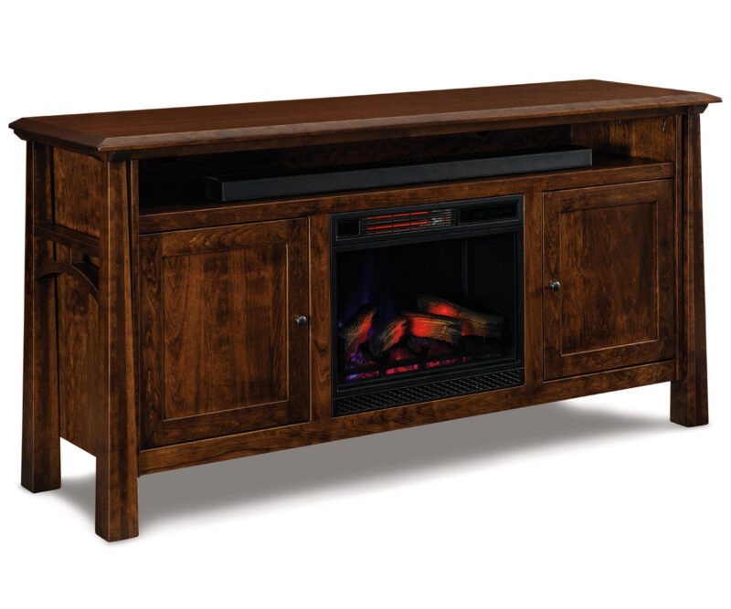 Artesa Media Stand With Fireplace - 72"W