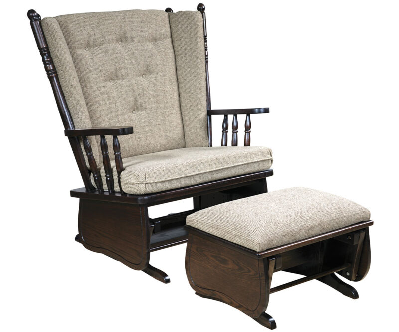 4-Post Highback Chair & Half Glider