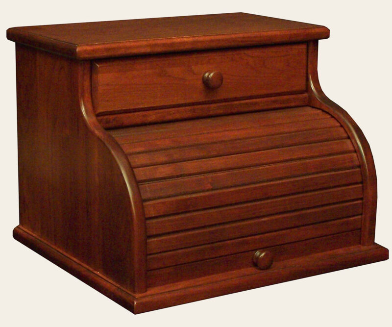 Roll Top Breadbox with Drawer