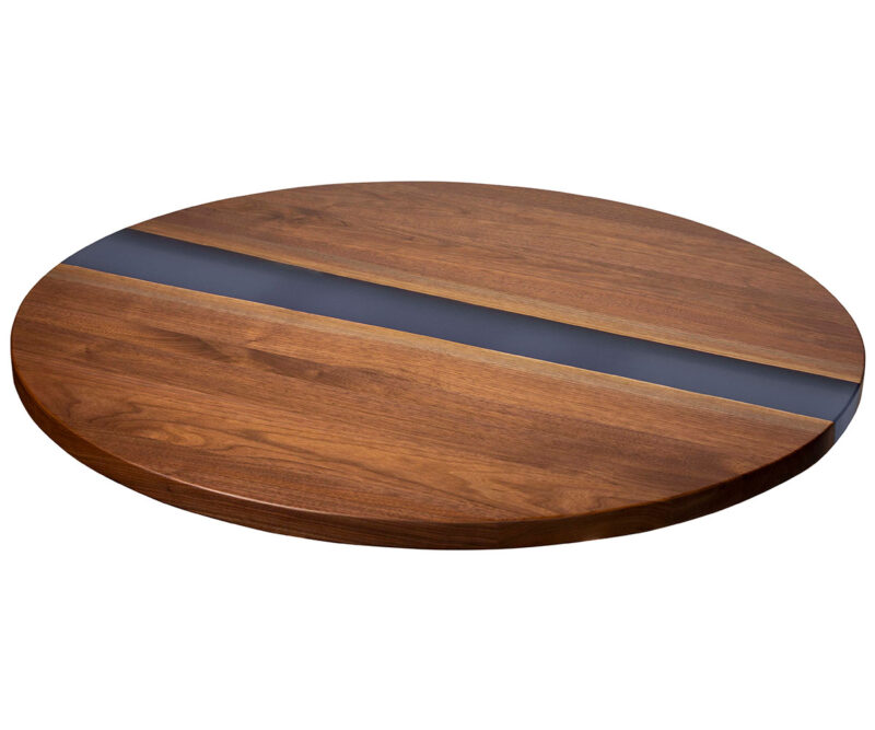 Lazy Susan Walnut with Epoxy River