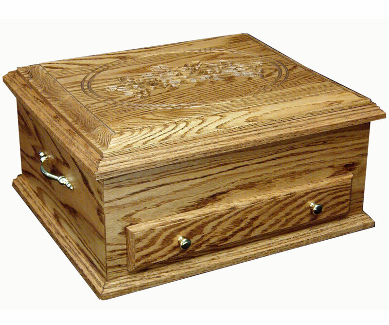 Silverware Chest Rose Lid