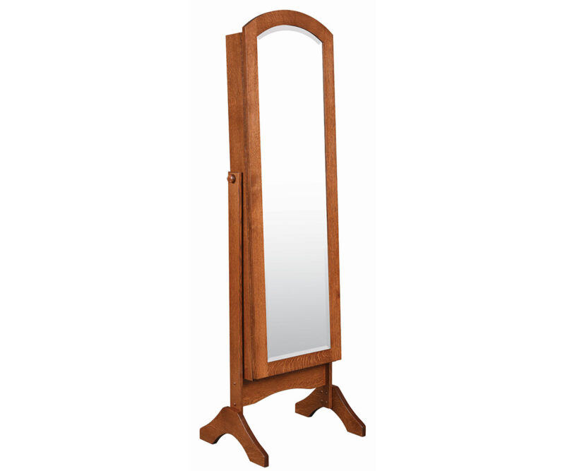 Archtop Standing Jewelry Mirror
