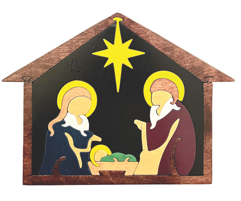North Star Nativity Scroll Saw Puzzle