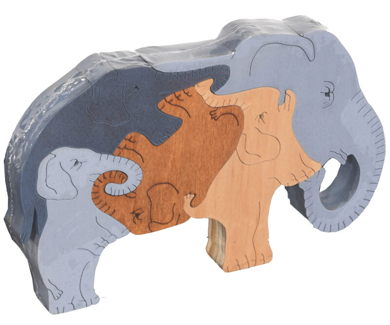 Elephant Scroll Saw Puzzle